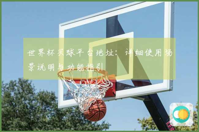 世界杯买球平台地址:详细使用场景说明与功能指引